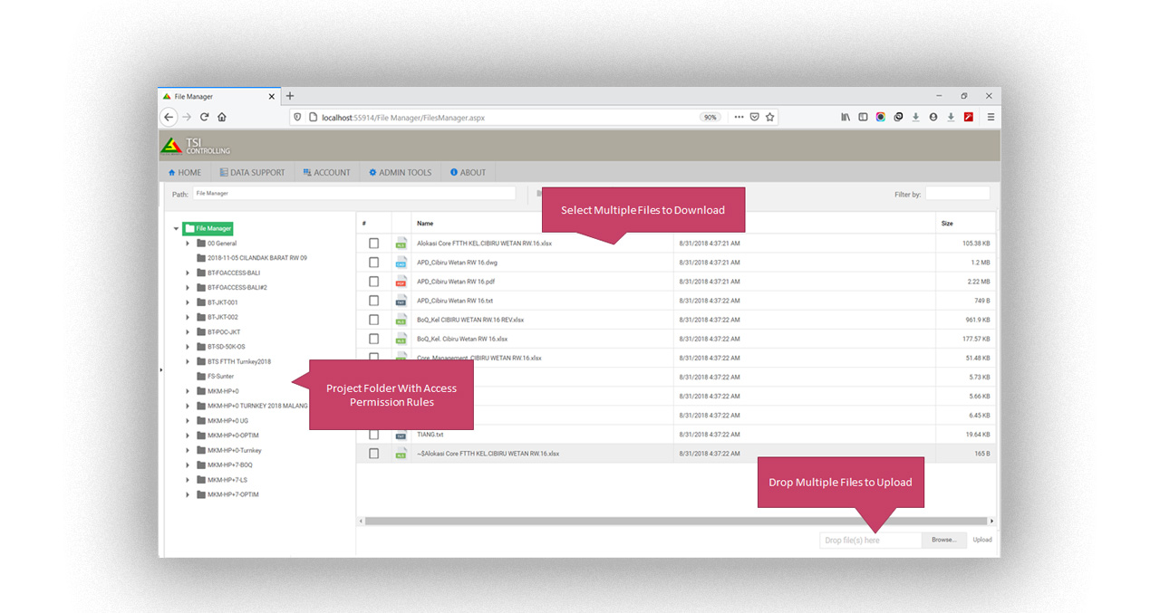 Project Controller Web App | FIling System
